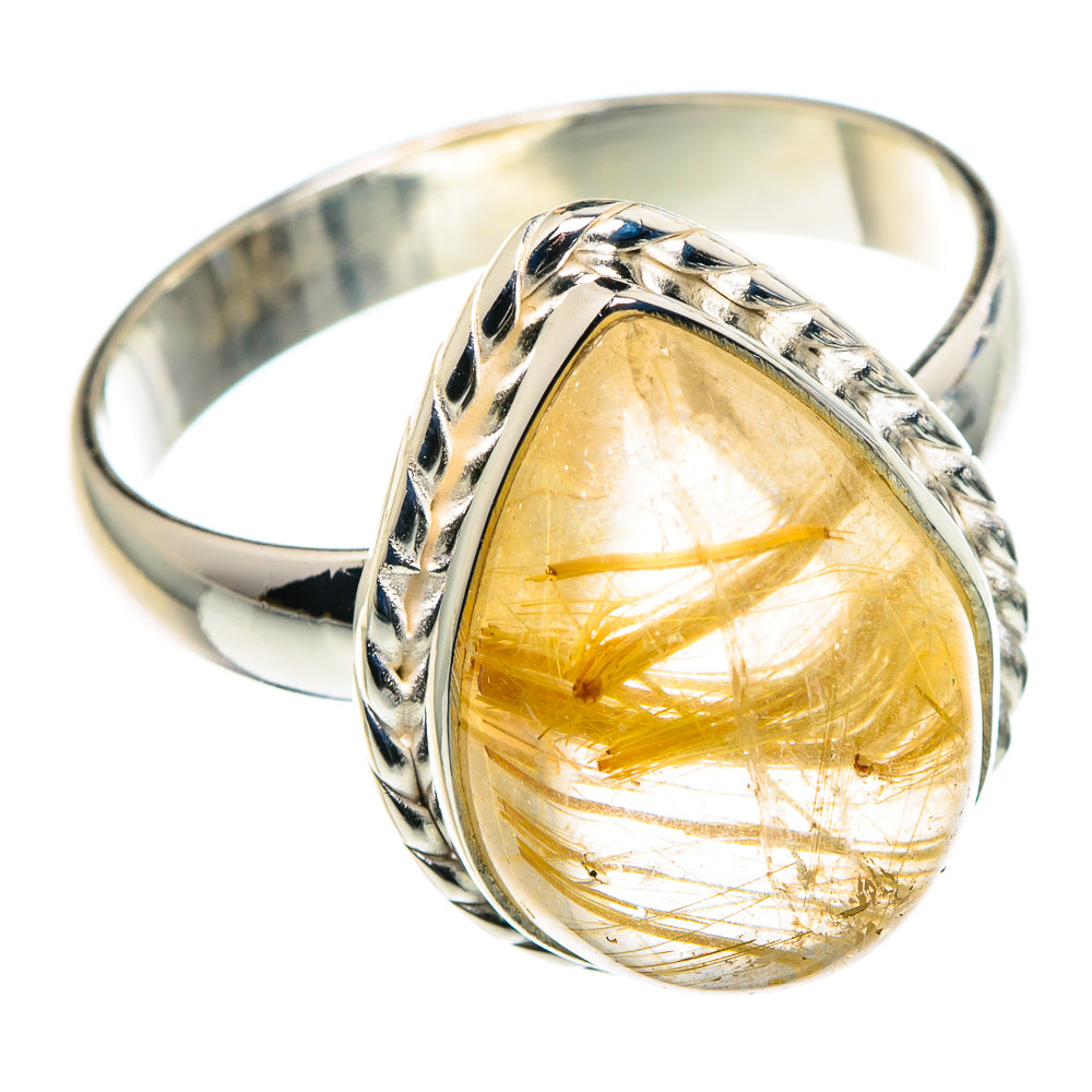 Rutilated Quartz Rings handcrafted by Ana Silver Co - RING89090