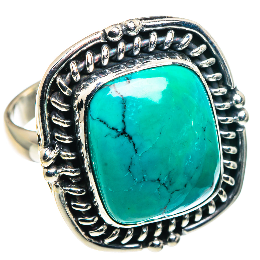 Tibetan Turquoise Rings handcrafted by Ana Silver Co - RING89111
