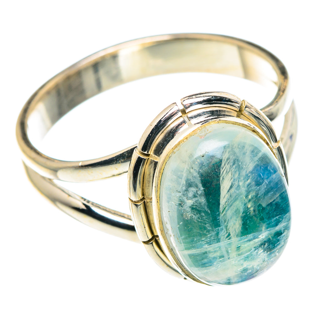 Green Moonstone Rings handcrafted by Ana Silver Co - RING89113
