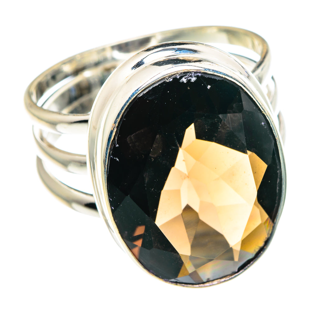 Smoky Quartz Rings handcrafted by Ana Silver Co - RING89114