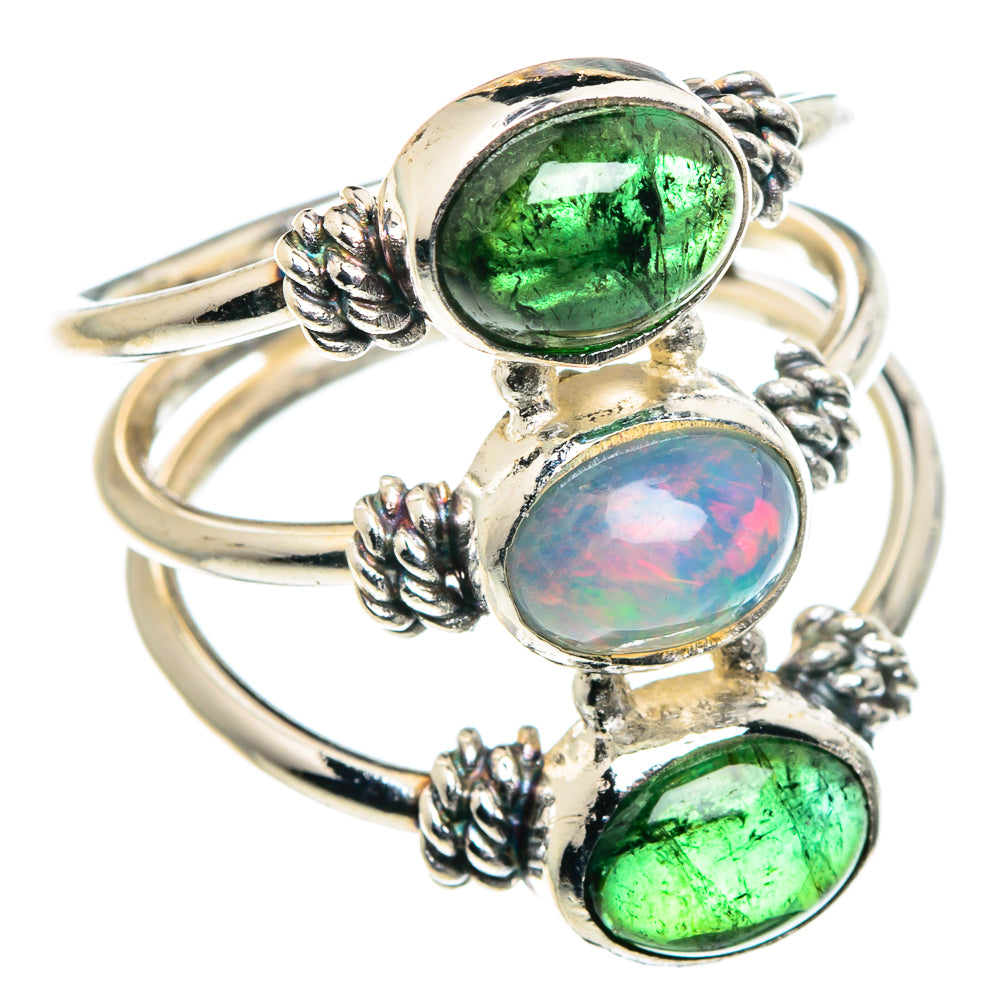 Ethiopian Opal Rings handcrafted by Ana Silver Co - RING89134