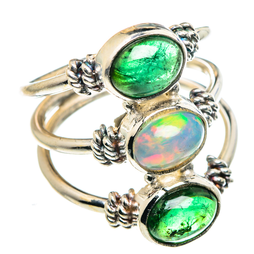 Ethiopian Opal Rings handcrafted by Ana Silver Co - RING89195