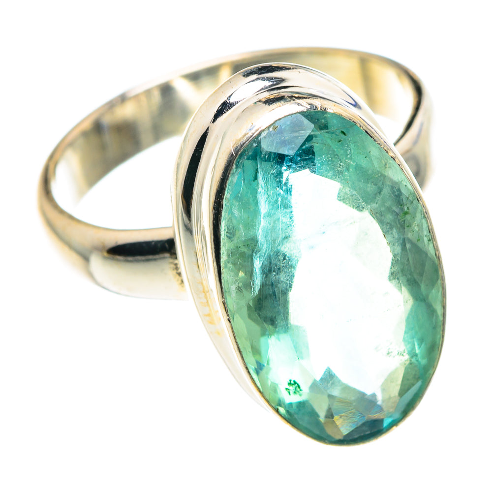 Blue Fluorite Rings handcrafted by Ana Silver Co - RING89209