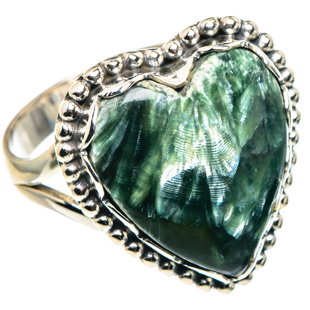 Seraphinite Rings handcrafted by Ana Silver Co - RING89234