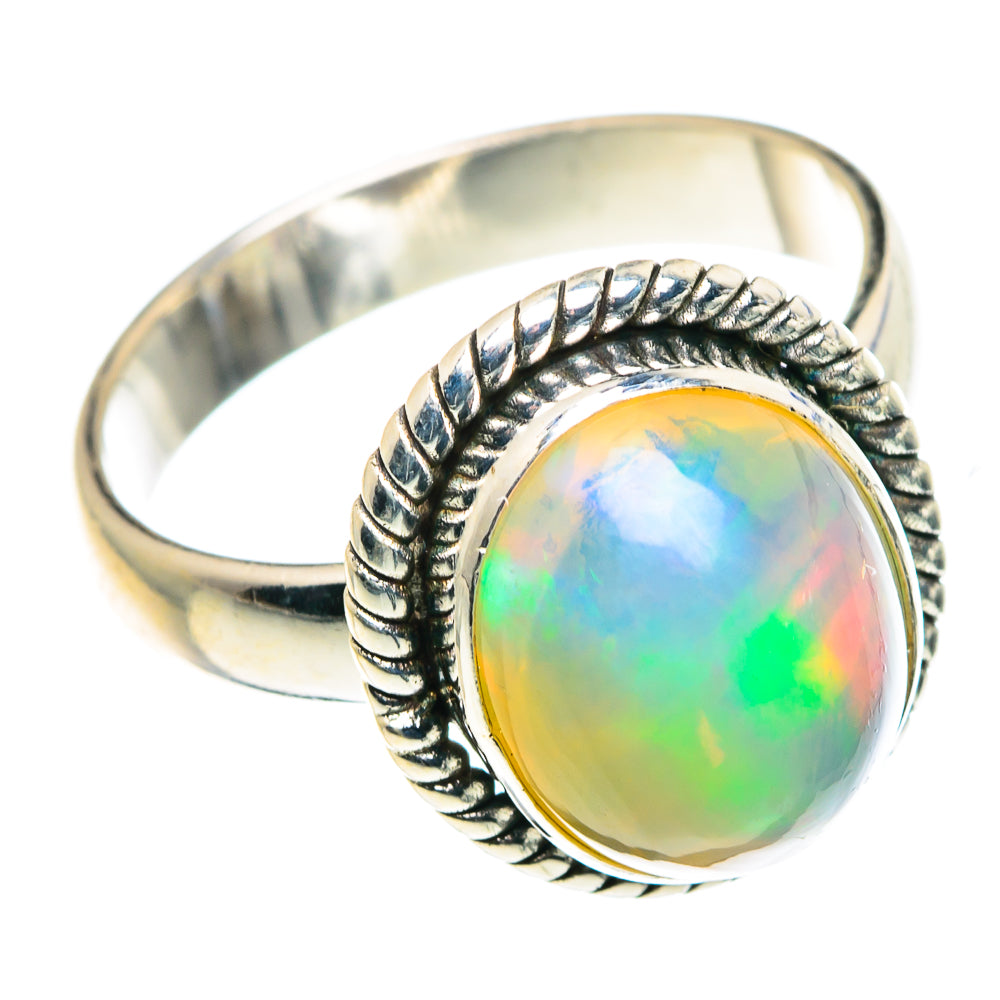 Ethiopian Opal Rings handcrafted by Ana Silver Co - RING89250
