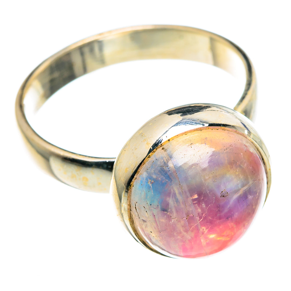 Pink Moonstone Rings handcrafted by Ana Silver Co - RING89265