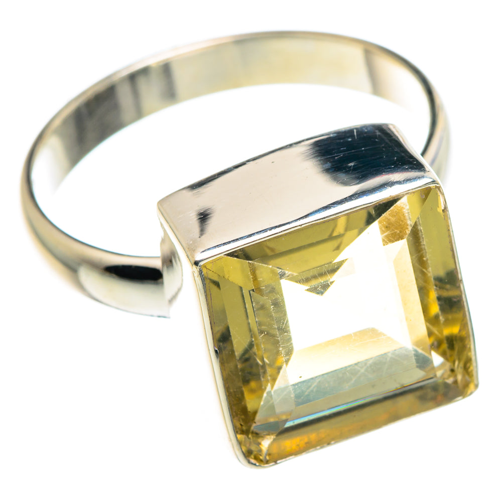 Lemon Quartz Rings handcrafted by Ana Silver Co - RING89274 - Photo 2