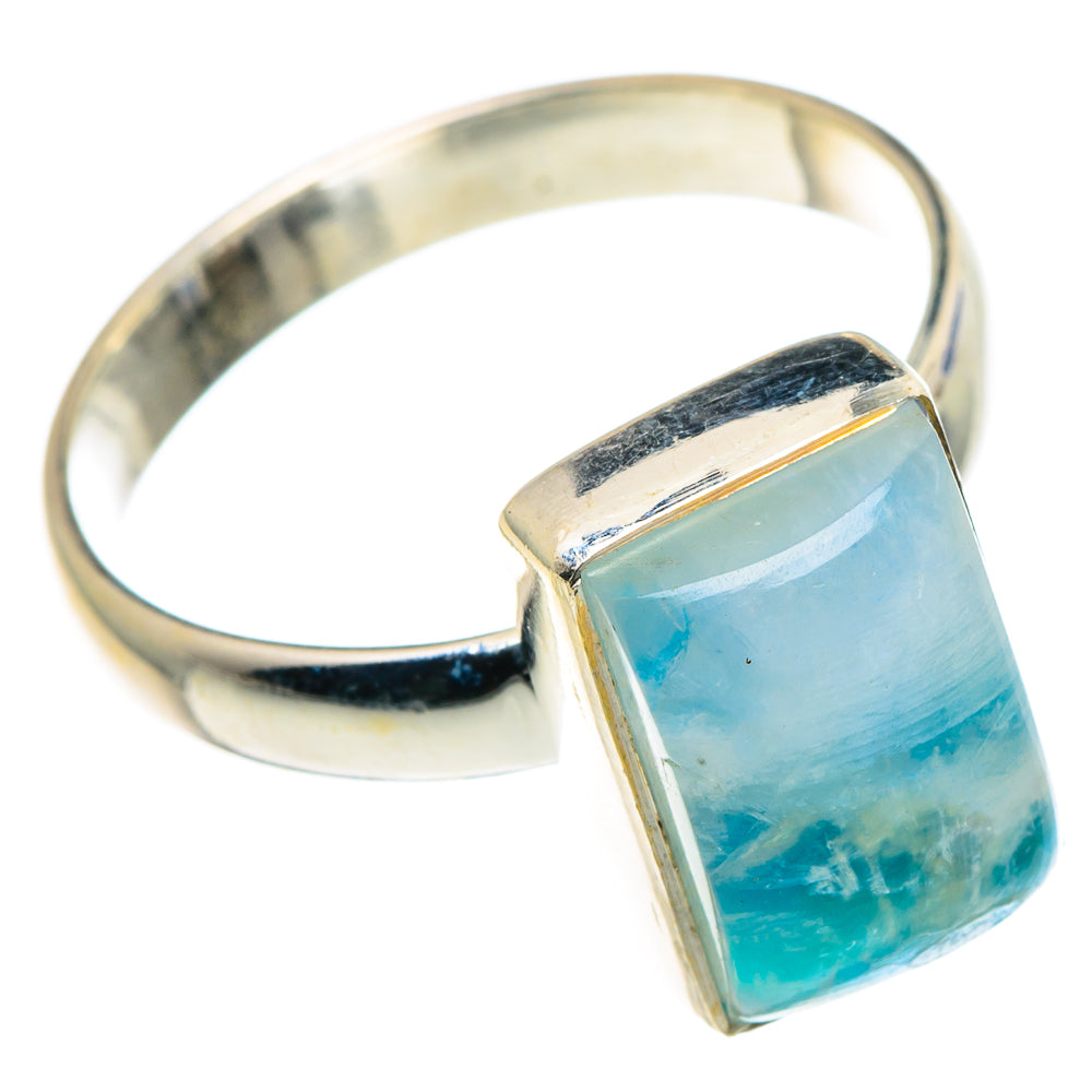 Rainbow Moonstone Rings handcrafted by Ana Silver Co - RING89284