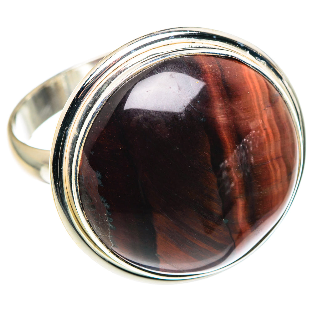 Red Tiger Eye Rings handcrafted by Ana Silver Co - RING89338