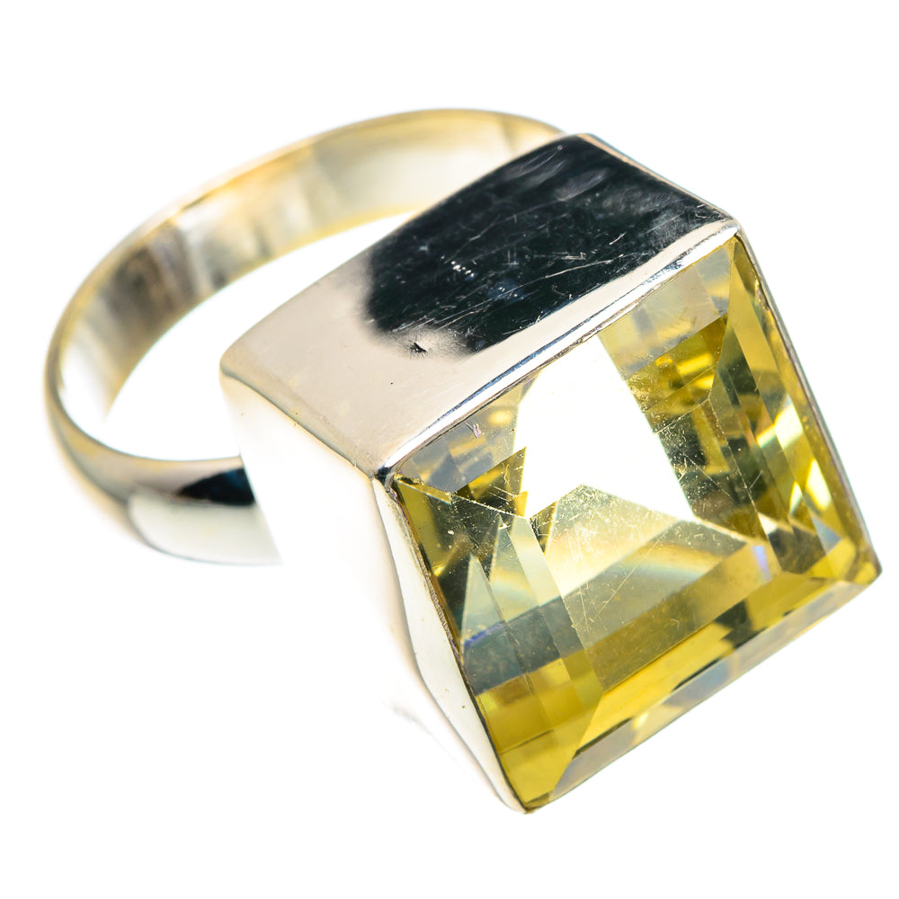 Lemon Quartz Rings handcrafted by Ana Silver Co - RING89408