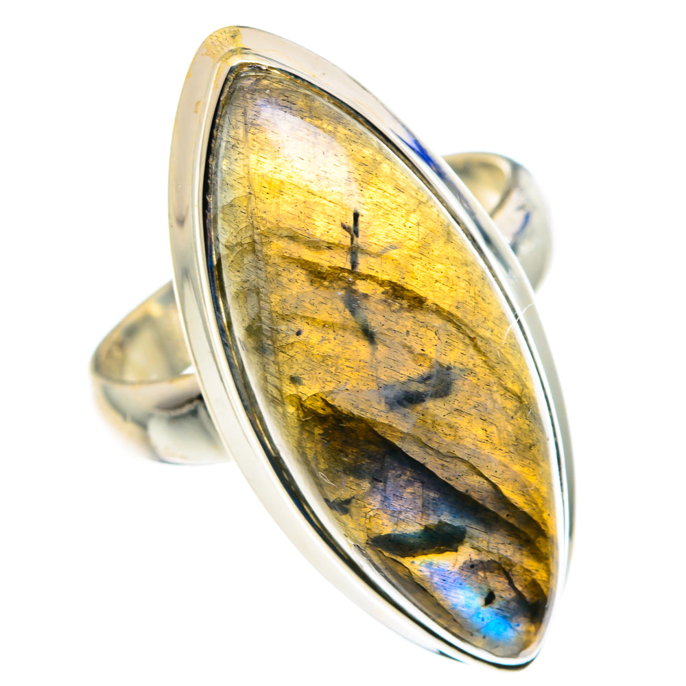 Labradorite Rings handcrafted by Ana Silver Co - RING89411