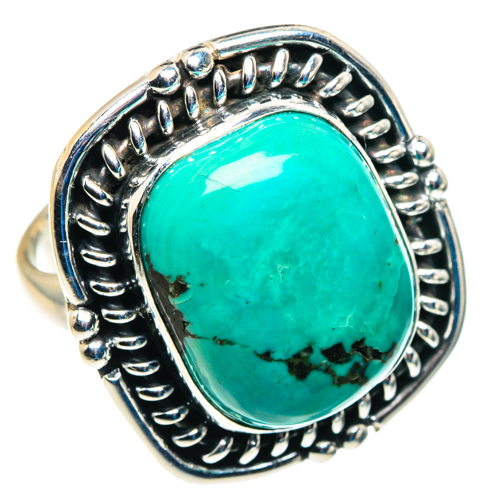 Tibetan Turquoise Rings handcrafted by Ana Silver Co - RING89420
