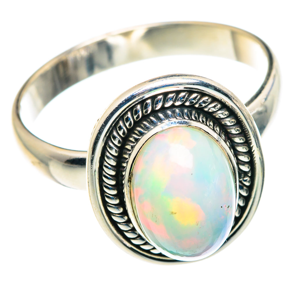 Ethiopian Opal Rings handcrafted by Ana Silver Co - RING89505