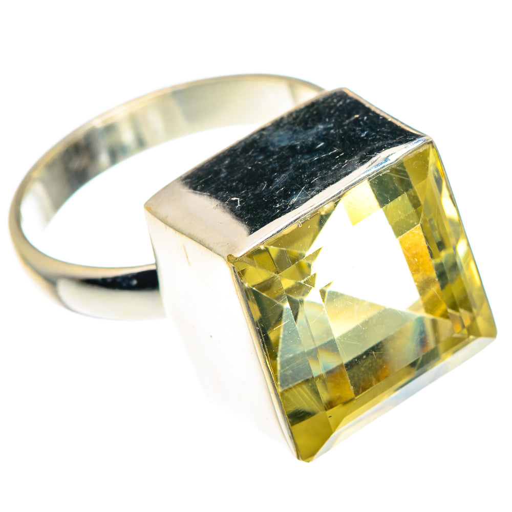 Lemon Quartz Rings handcrafted by Ana Silver Co - RING89508 - Photo 2