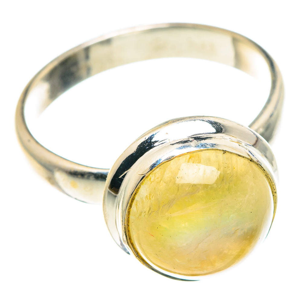 Yellow Moonstone Rings handcrafted by Ana Silver Co - RING89539