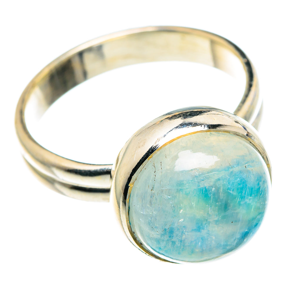 Rainbow Moonstone Rings handcrafted by Ana Silver Co - RING89546