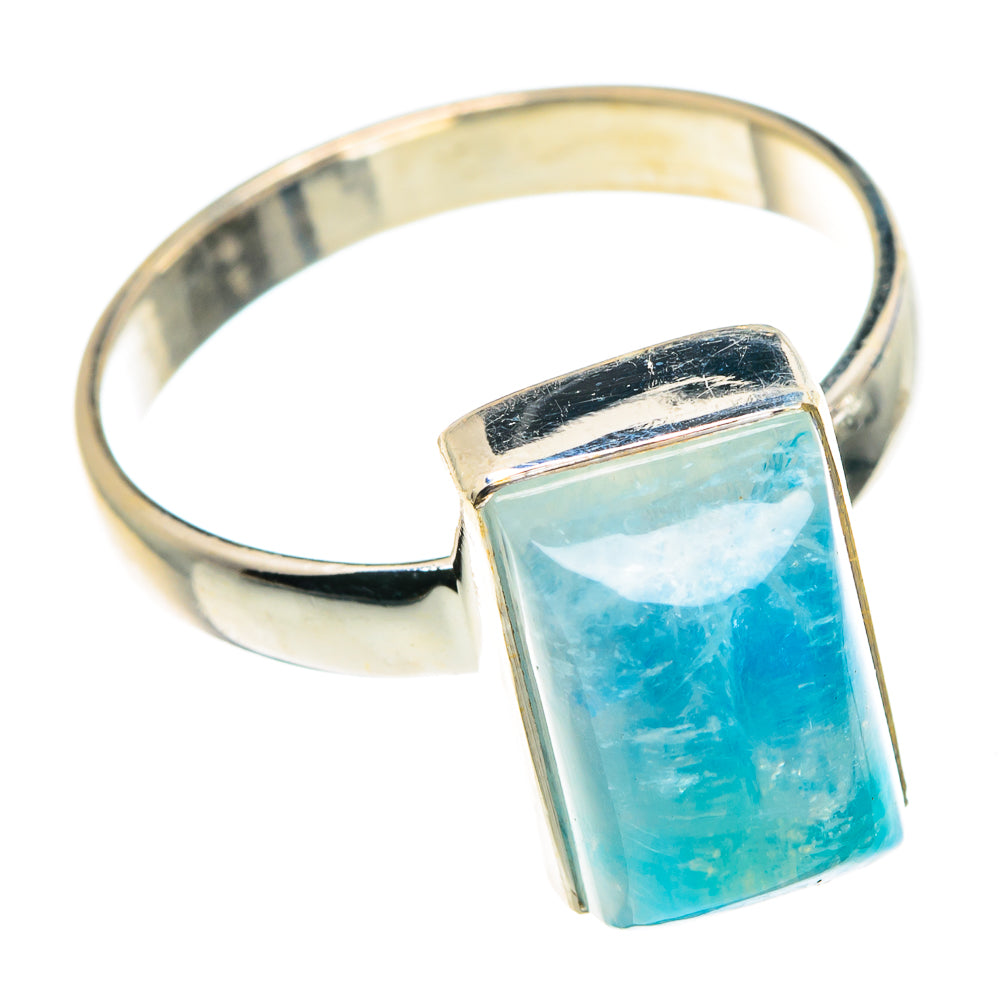 Rainbow Moonstone Rings handcrafted by Ana Silver Co - RING89549