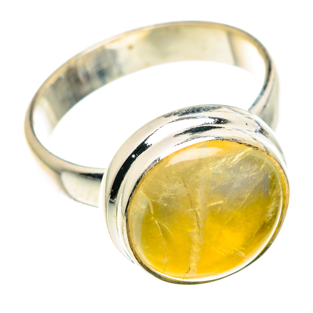 Yellow Moonstone Rings handcrafted by Ana Silver Co - RING89566