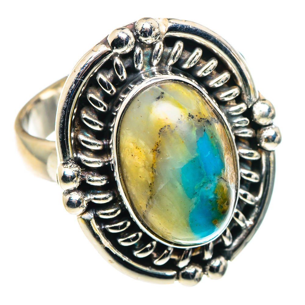 Peruvian Opal Rings handcrafted by Ana Silver Co - RING89570 - Photo 2
