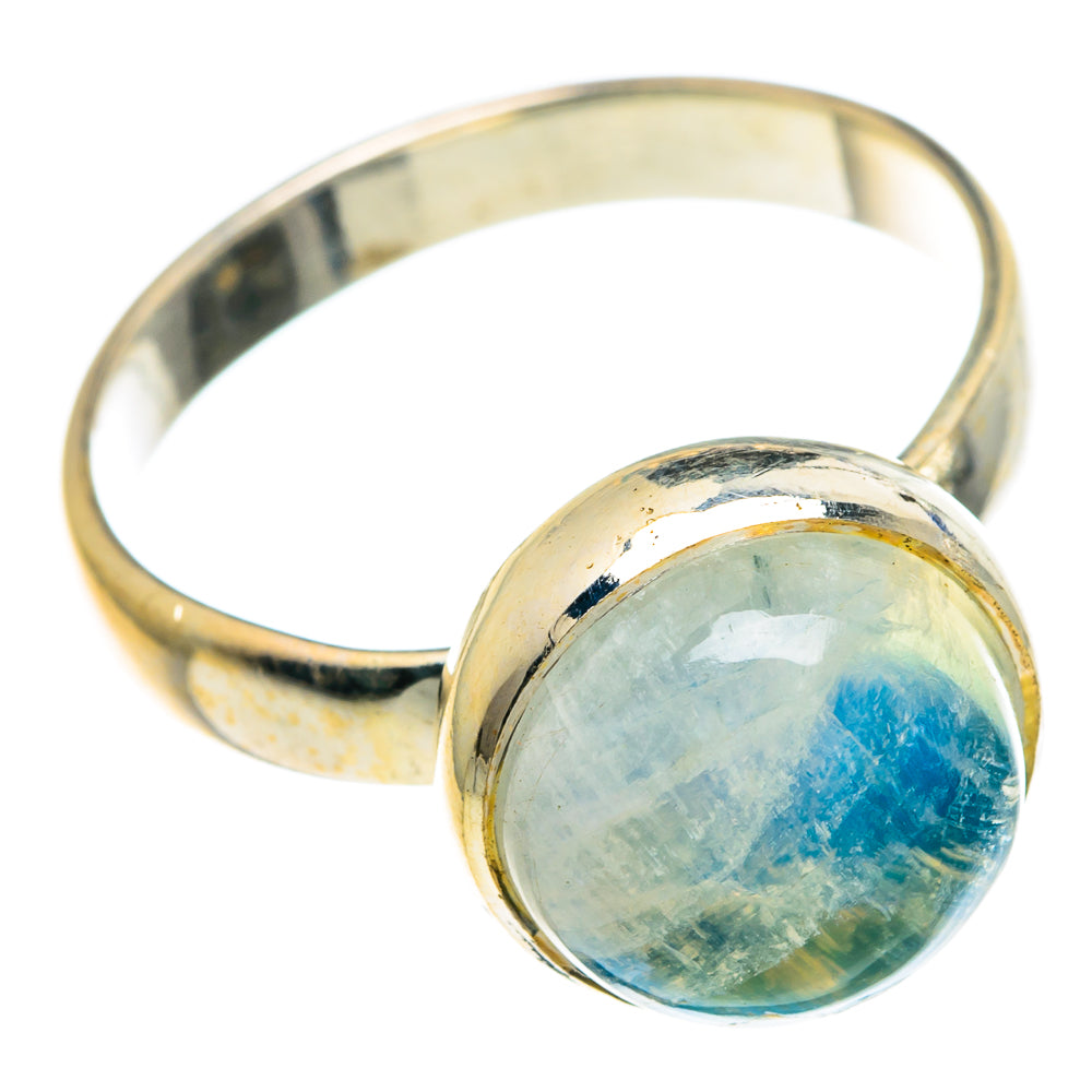 Rainbow Moonstone Rings handcrafted by Ana Silver Co - RING89575