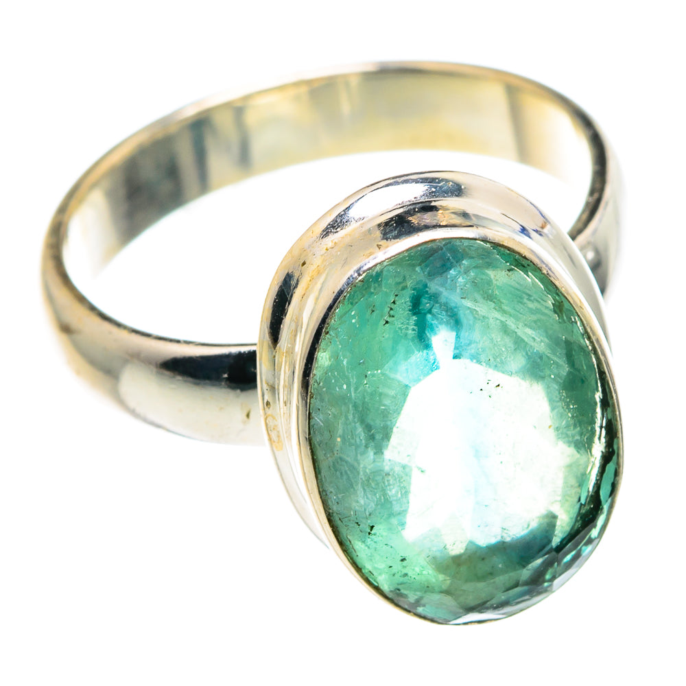 Green Fluorite Rings handcrafted by Ana Silver Co - RING89681