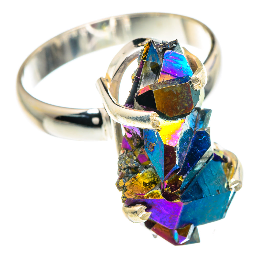 Titanium Sunshine Druzy Rings handcrafted by Ana Silver Co - RING89704