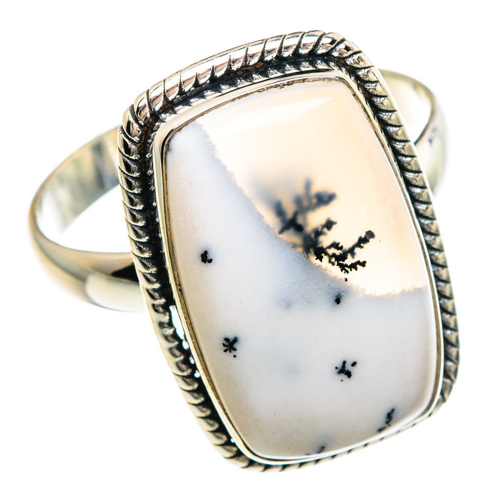 Dendritic Opal Rings handcrafted by Ana Silver Co - RING89736