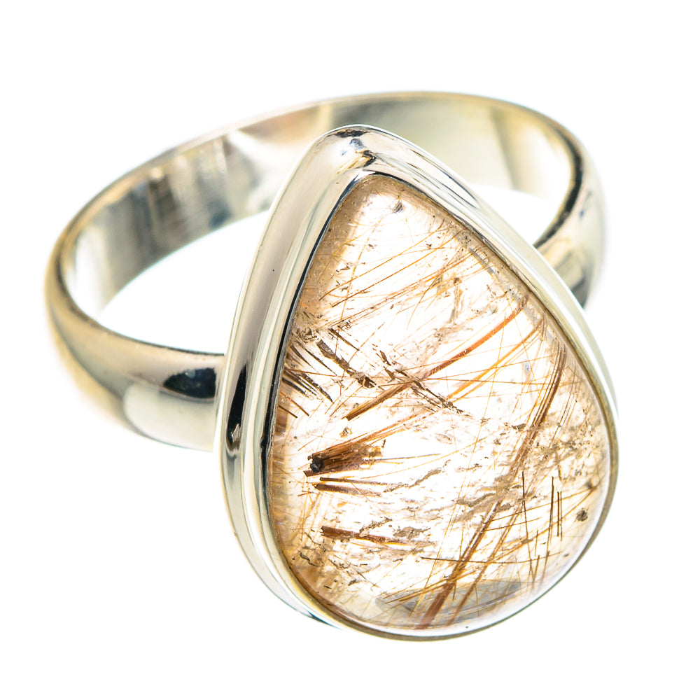 Rutilated Quartz Rings handcrafted by Ana Silver Co - RING89767