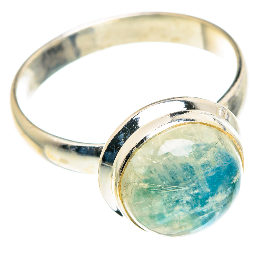 Green Moonstone Rings handcrafted by Ana Silver Co - RING89815