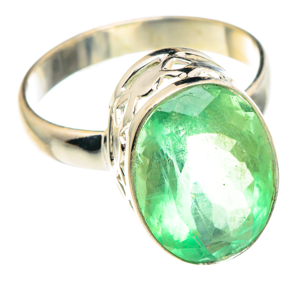 Green Fluorite Rings handcrafted by Ana Silver Co - RING89816