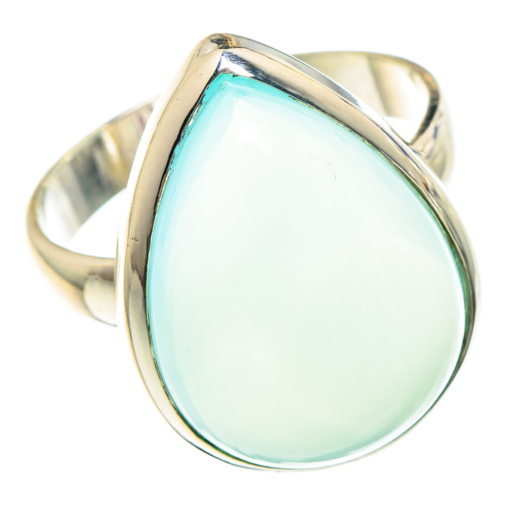 Aqua Chalcedony Rings handcrafted by Ana Silver Co - RING89846