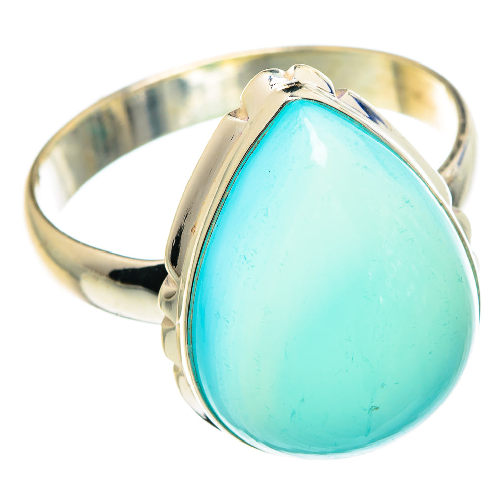 Aqua Chalcedony Rings handcrafted by Ana Silver Co - RING89870