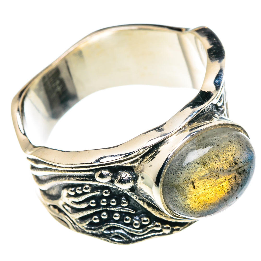 Labradorite Rings handcrafted by Ana Silver Co - RING89990
