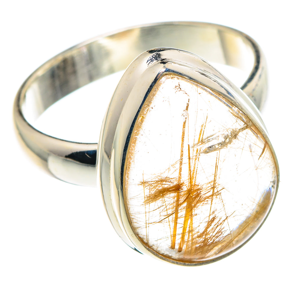 Rutilated Quartz Rings handcrafted by Ana Silver Co - RING90016