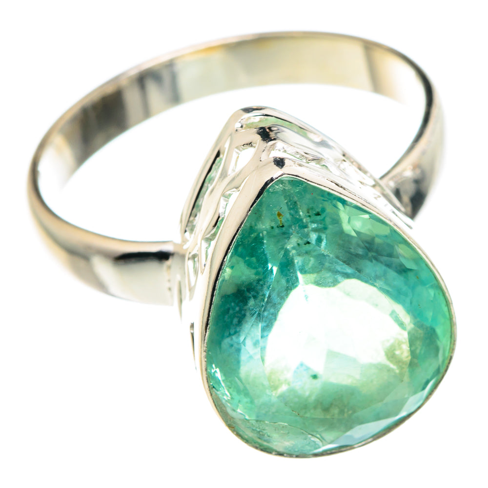 Green Fluorite Rings handcrafted by Ana Silver Co - RING90040 - Photo 2