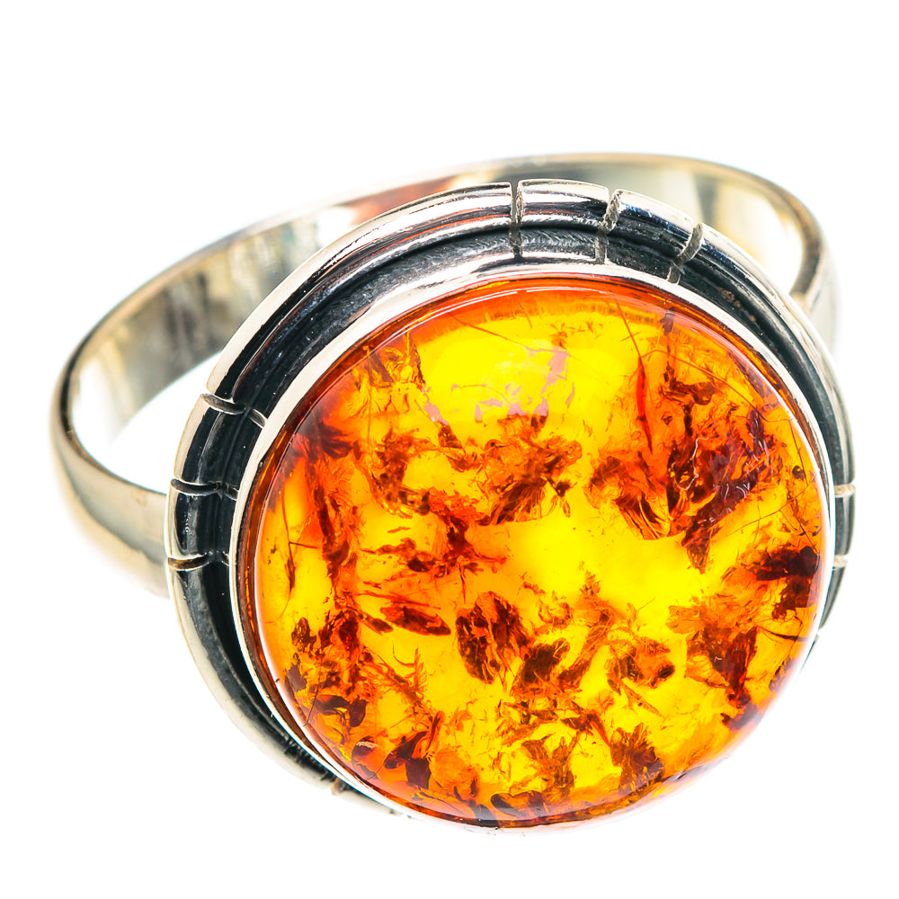 Baltic Amber Rings handcrafted by Ana Silver Co - RING90043