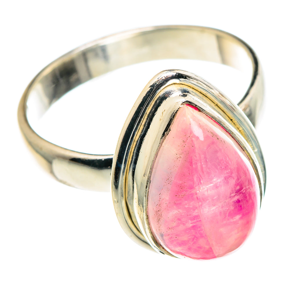 Pink Moonstone Rings handcrafted by Ana Silver Co - RING90050