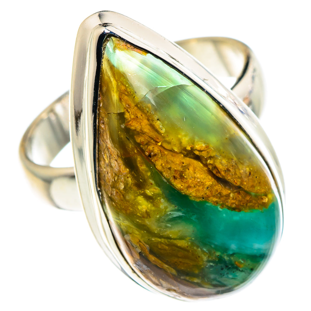 Peruvian Opal Rings handcrafted by Ana Silver Co - RING90072