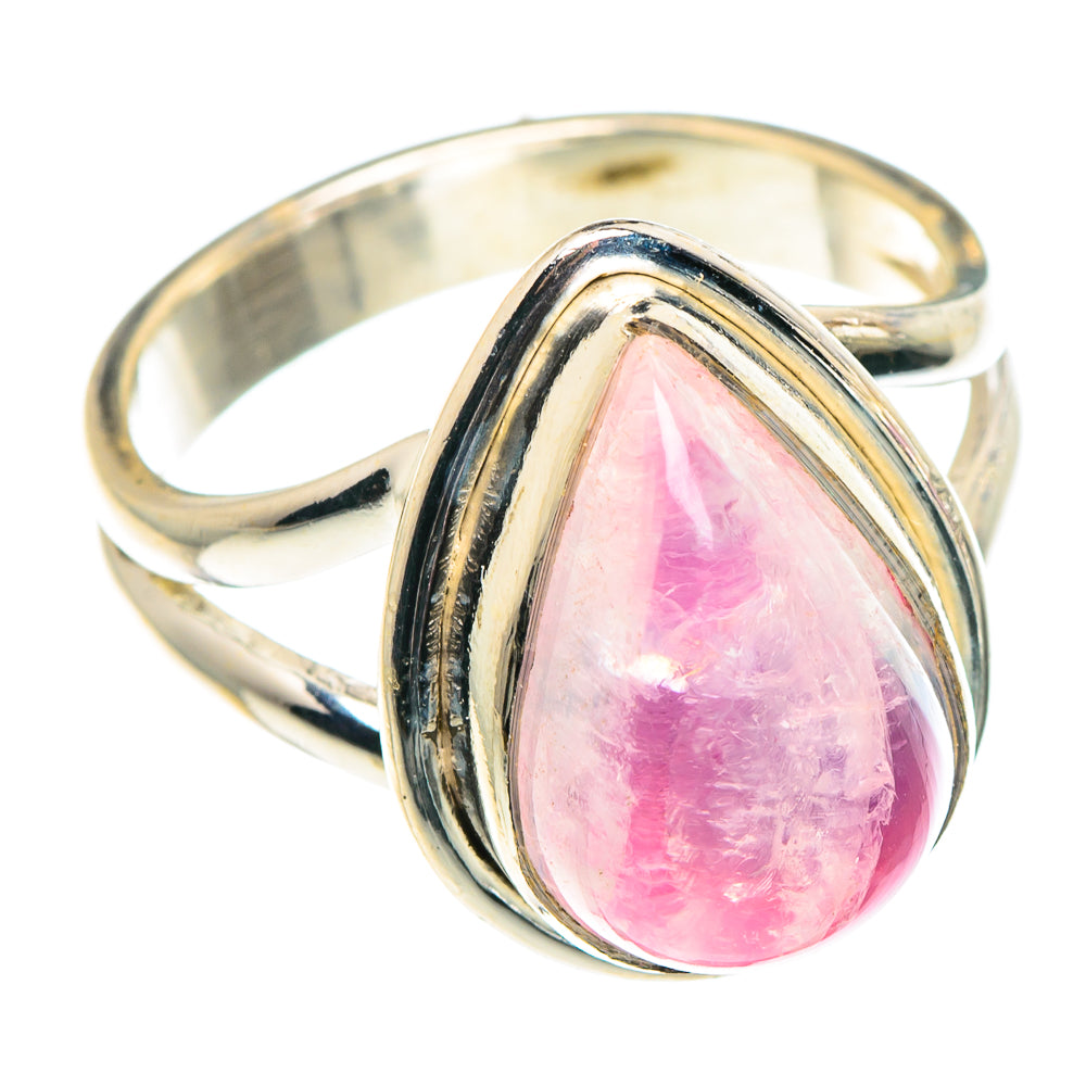Pink Moonstone Rings handcrafted by Ana Silver Co - RING90121