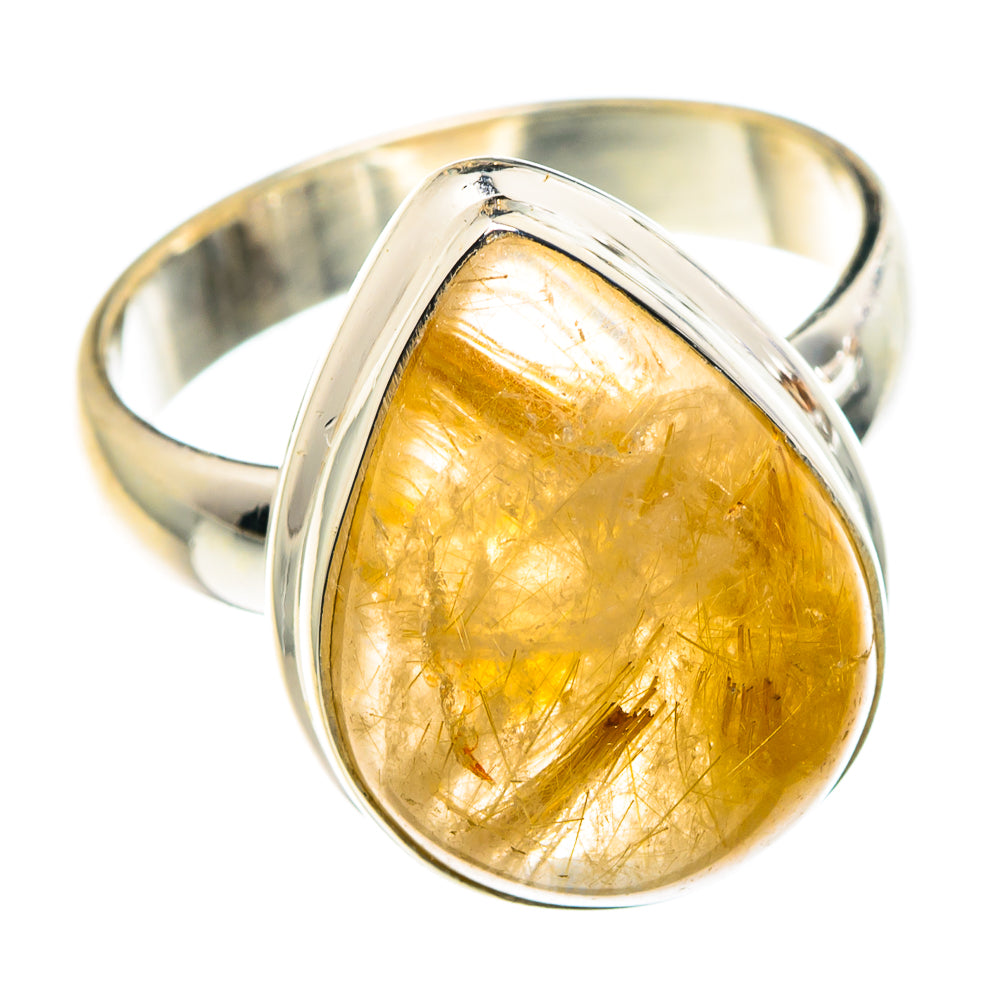 Rutilated Quartz Rings handcrafted by Ana Silver Co - RING90125 - Photo 2