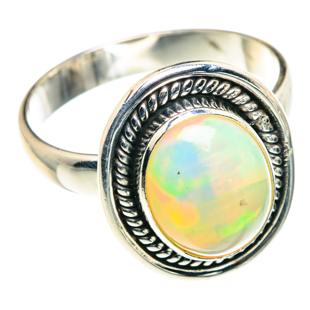 Ethiopian Opal Rings handcrafted by Ana Silver Co - RING90131