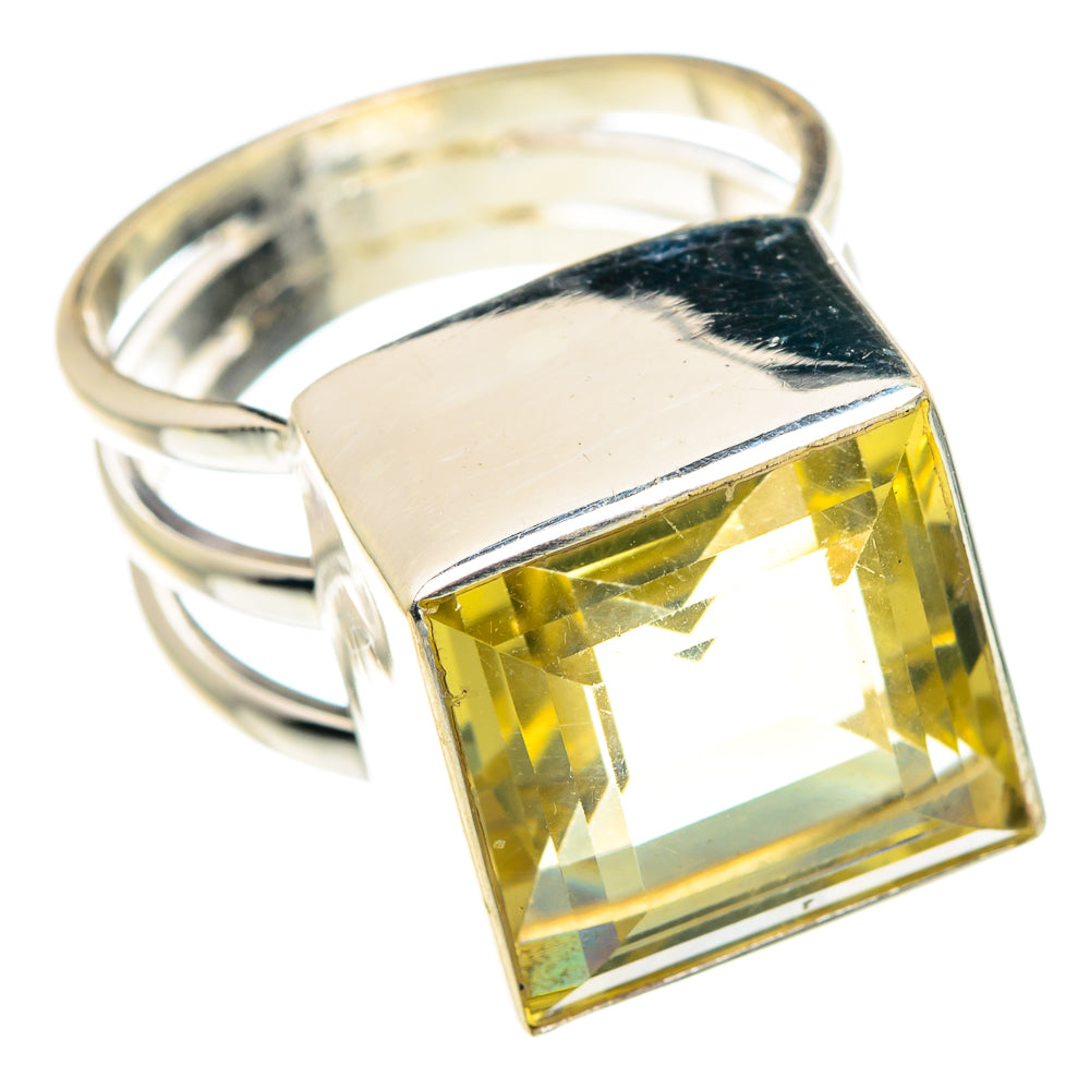 Lemon Quartz Rings handcrafted by Ana Silver Co - RING90132