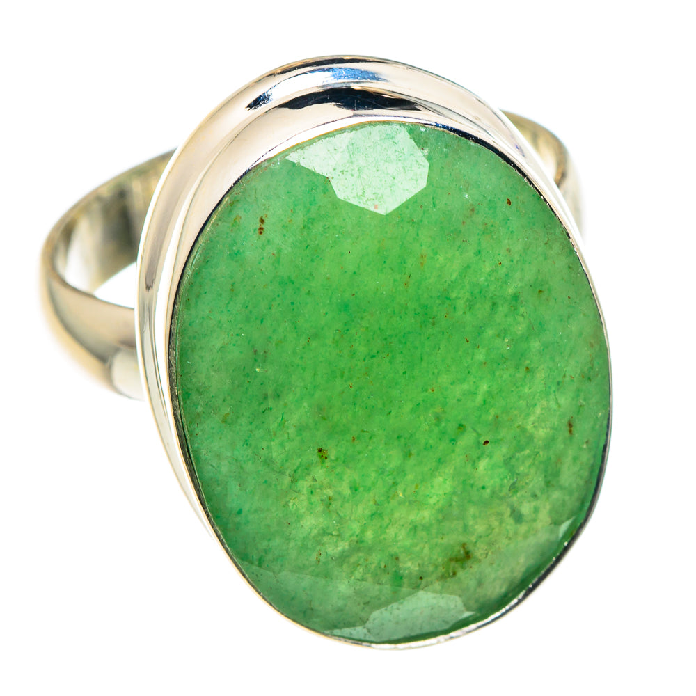 Green Aventurine Rings handcrafted by Ana Silver Co - RING90148