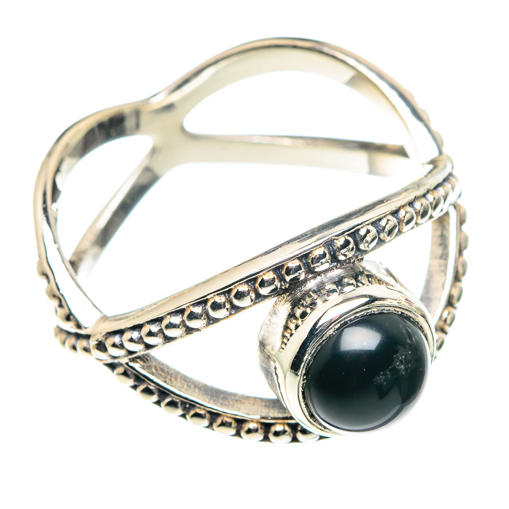 Black Onyx Rings handcrafted by Ana Silver Co - RING90225