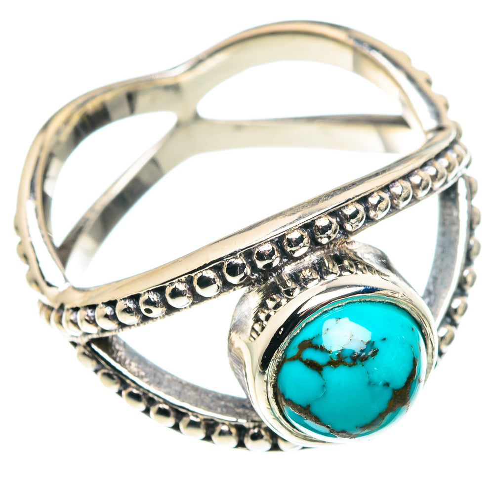 Tibetan Turquoise Rings handcrafted by Ana Silver Co - RING90233