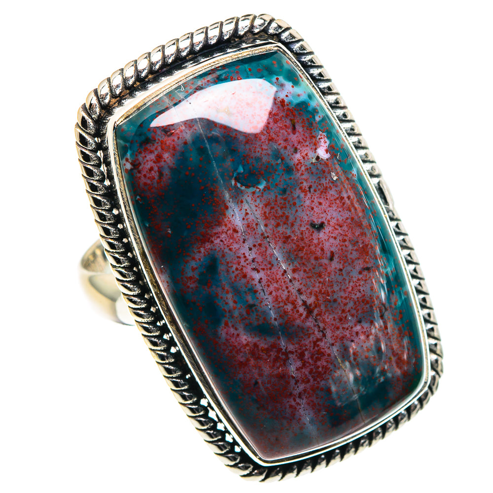 Bloodstone Rings handcrafted by Ana Silver Co - RING90246