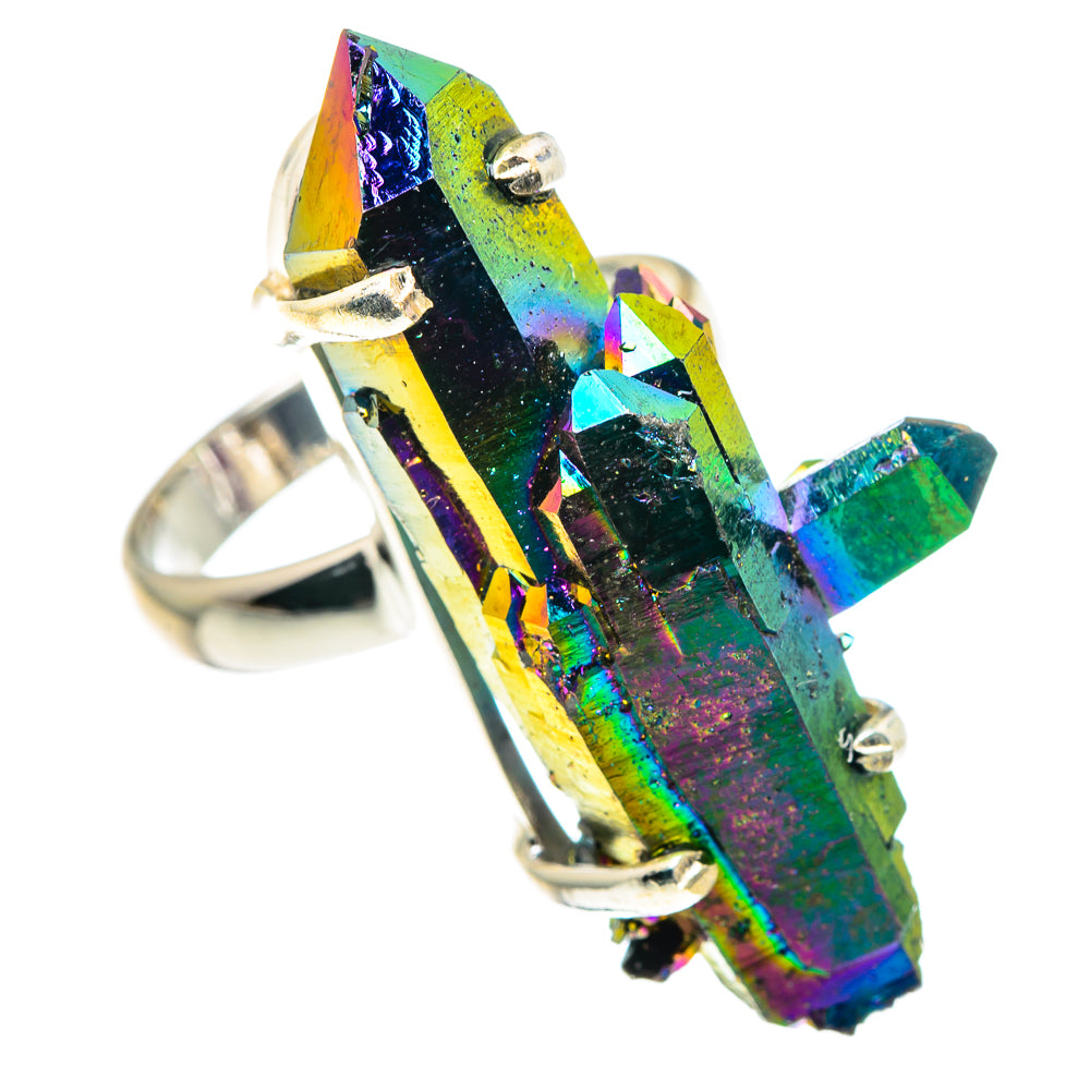 Titanium Sunshine Druzy Rings handcrafted by Ana Silver Co - RING90278