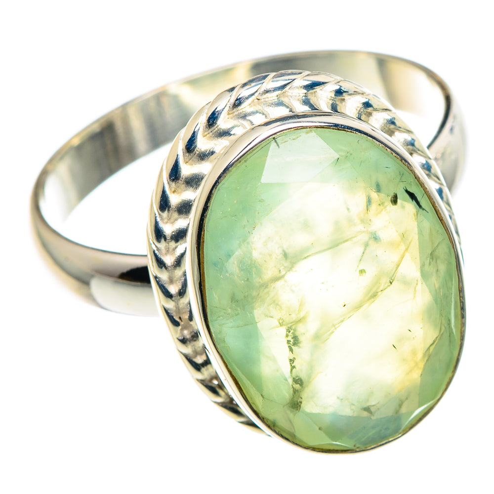 Prehnite Rings handcrafted by Ana Silver Co - RING90323