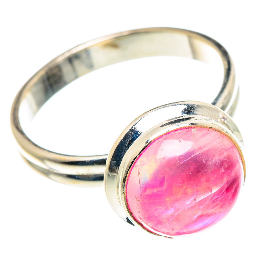 Pink Moonstone Rings handcrafted by Ana Silver Co - RING90330