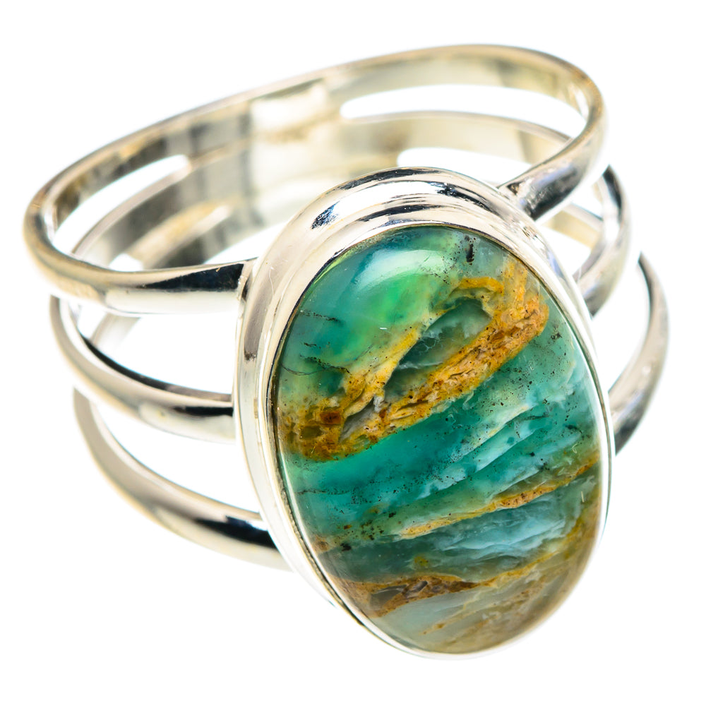 Peruvian Opal Rings handcrafted by Ana Silver Co - RING90352